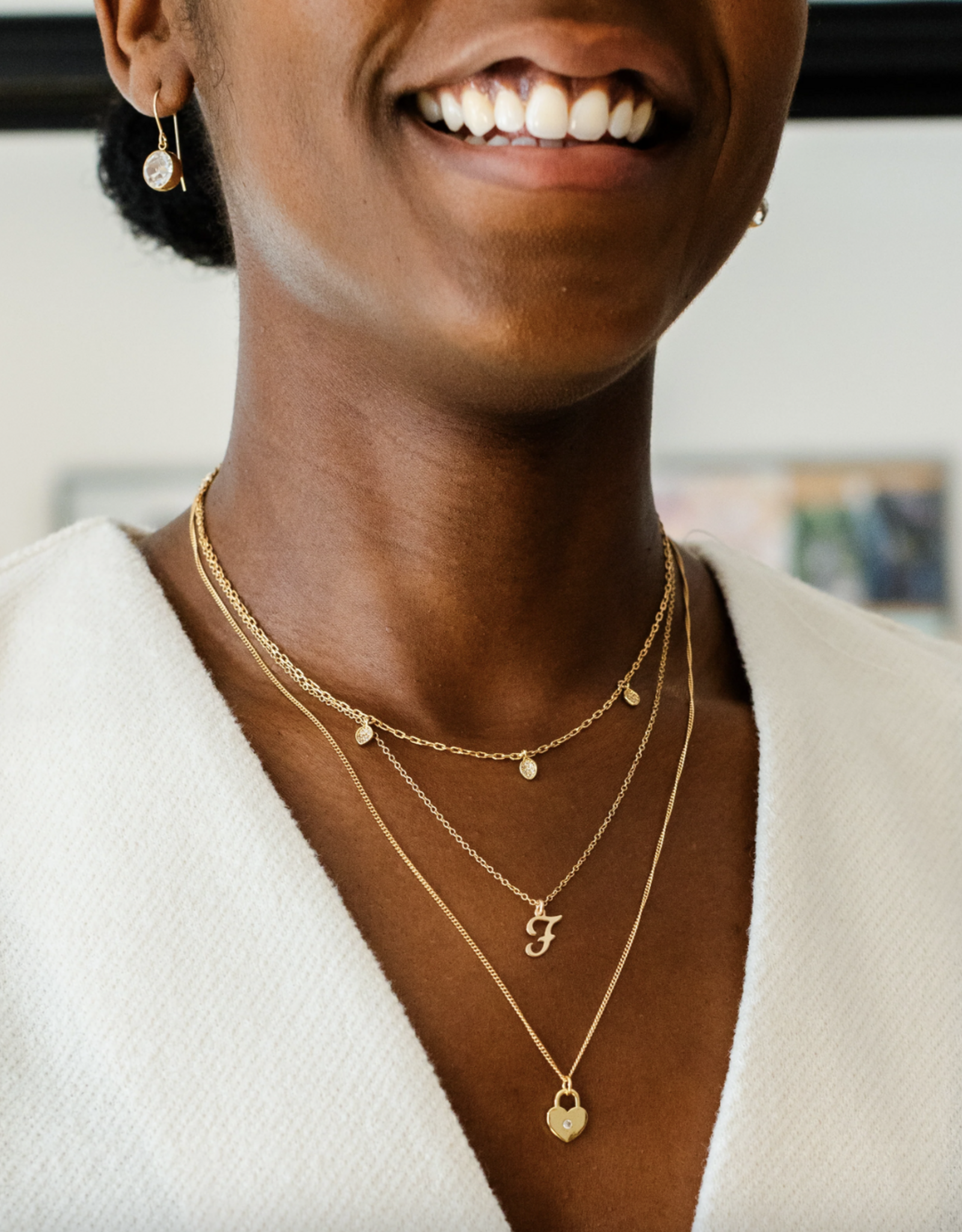 Flora Ciccarelli Flora Ciccarelli- 24P- 209 Collier Picini Gold + Zircon