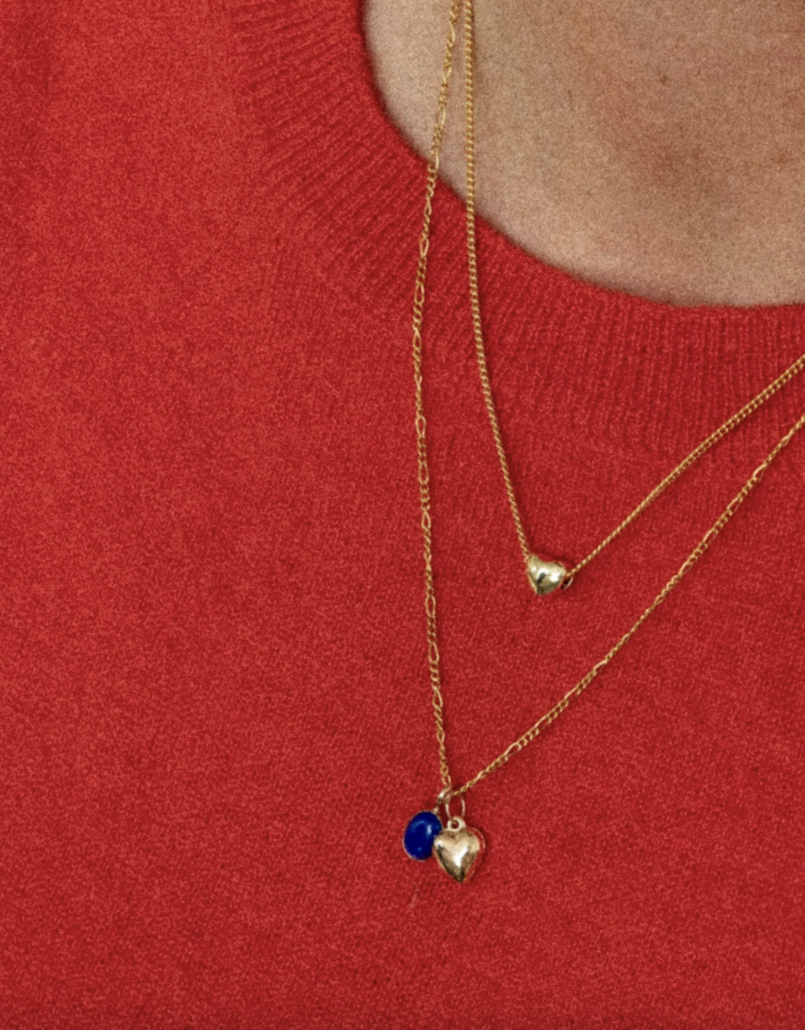 Flora Ciccarelli Flora Ciccarelli- 25P- 203 Collier Tanino Gold heart  15"