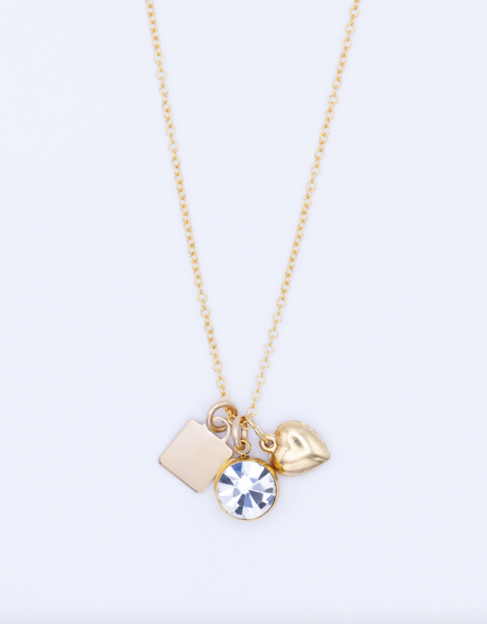 Flora Ciccarelli Flora Ciccarelli- 24P 210 Collier  three charms Ninnolo Gold 20"