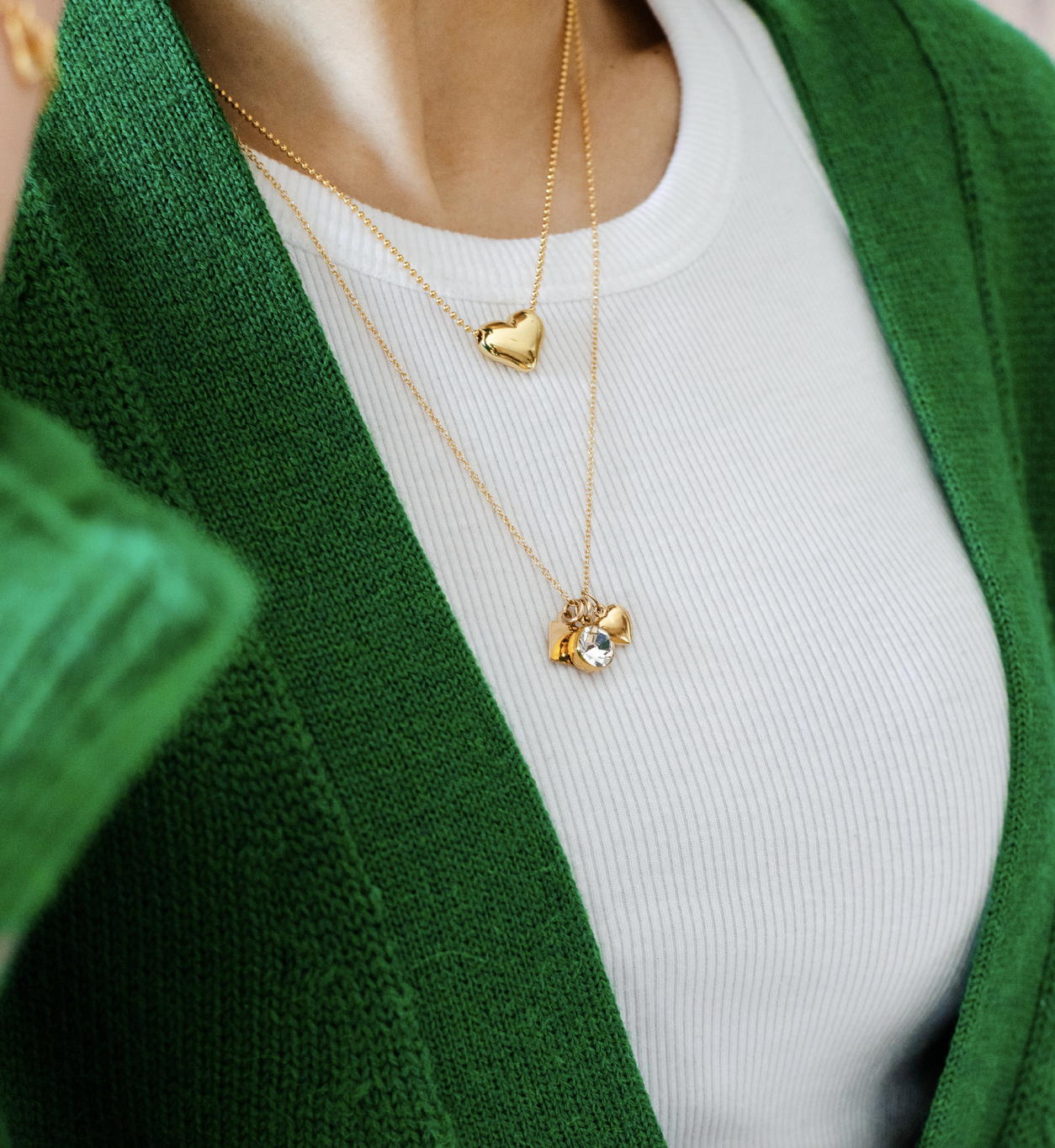 Flora Ciccarelli Flora Ciccarelli- 24P 210 Collier  three charms Ninnolo Gold 20"