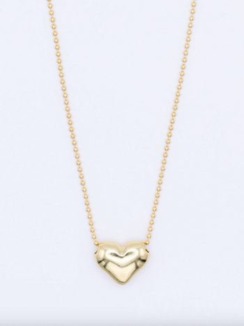 Flora Ciccarelli 24P- 201 Collier coeur or 18"