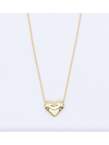 Flora Ciccarelli Flora Ciccarelli- 24P- 201 Collier Heart Per Tano Gold 18"