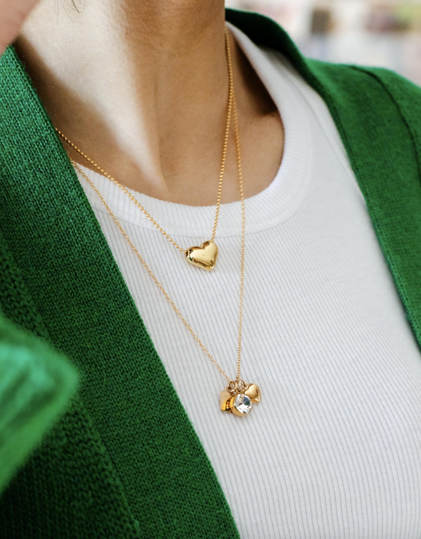 Flora Ciccarelli Flora Ciccarelli- 24P- 201 Collier Heart Per Tano Gold 18"