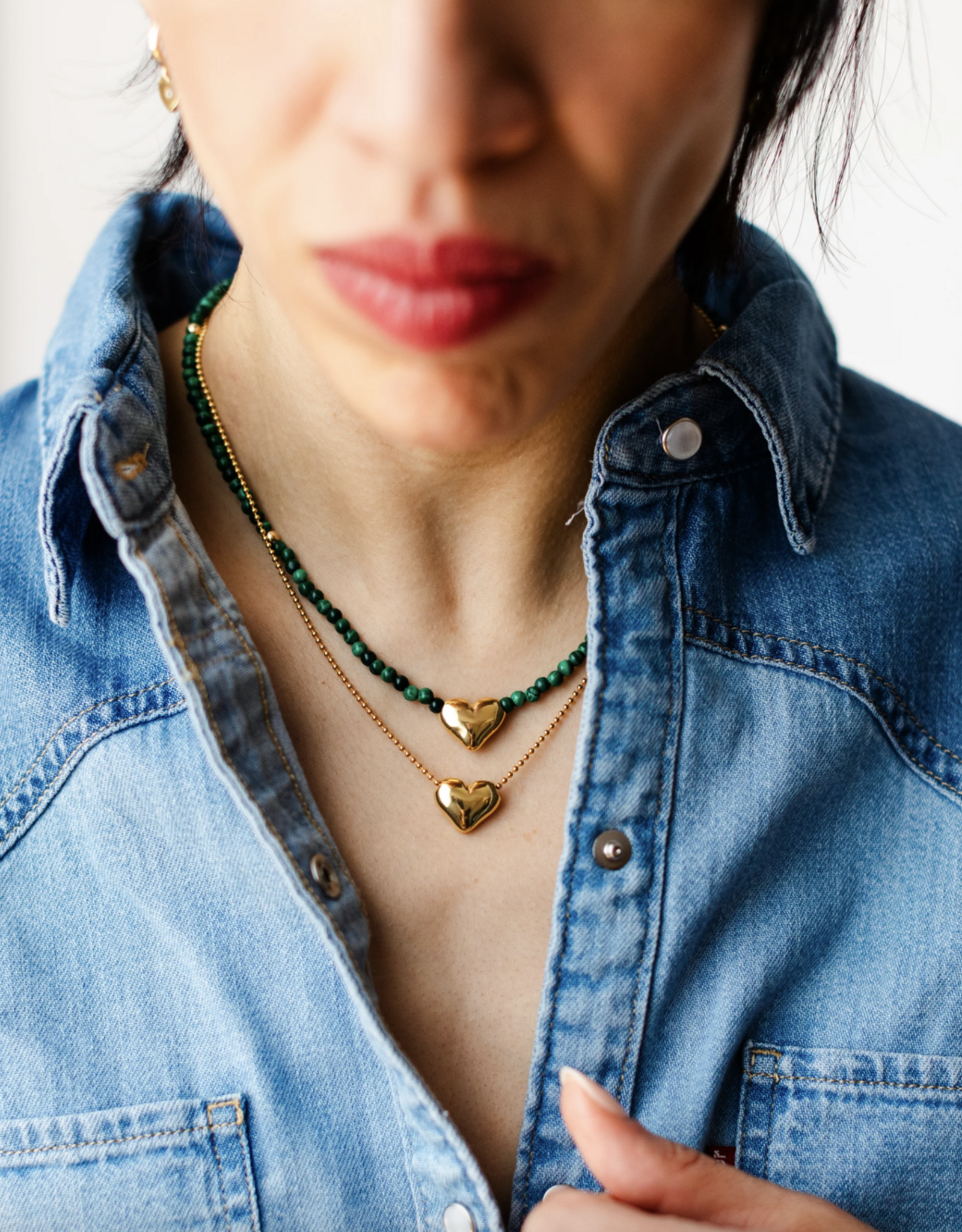 Flora Ciccarelli Flora Ciccarelli- 24P- 201 Collier Heart Per Tano Gold 18"