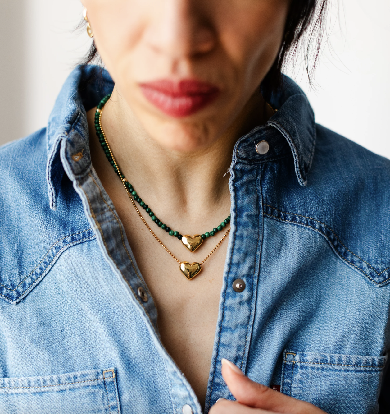 Flora Ciccarelli Flora Ciccarelli- 24P- 201 Collier Heart Per Tano Gold 18"