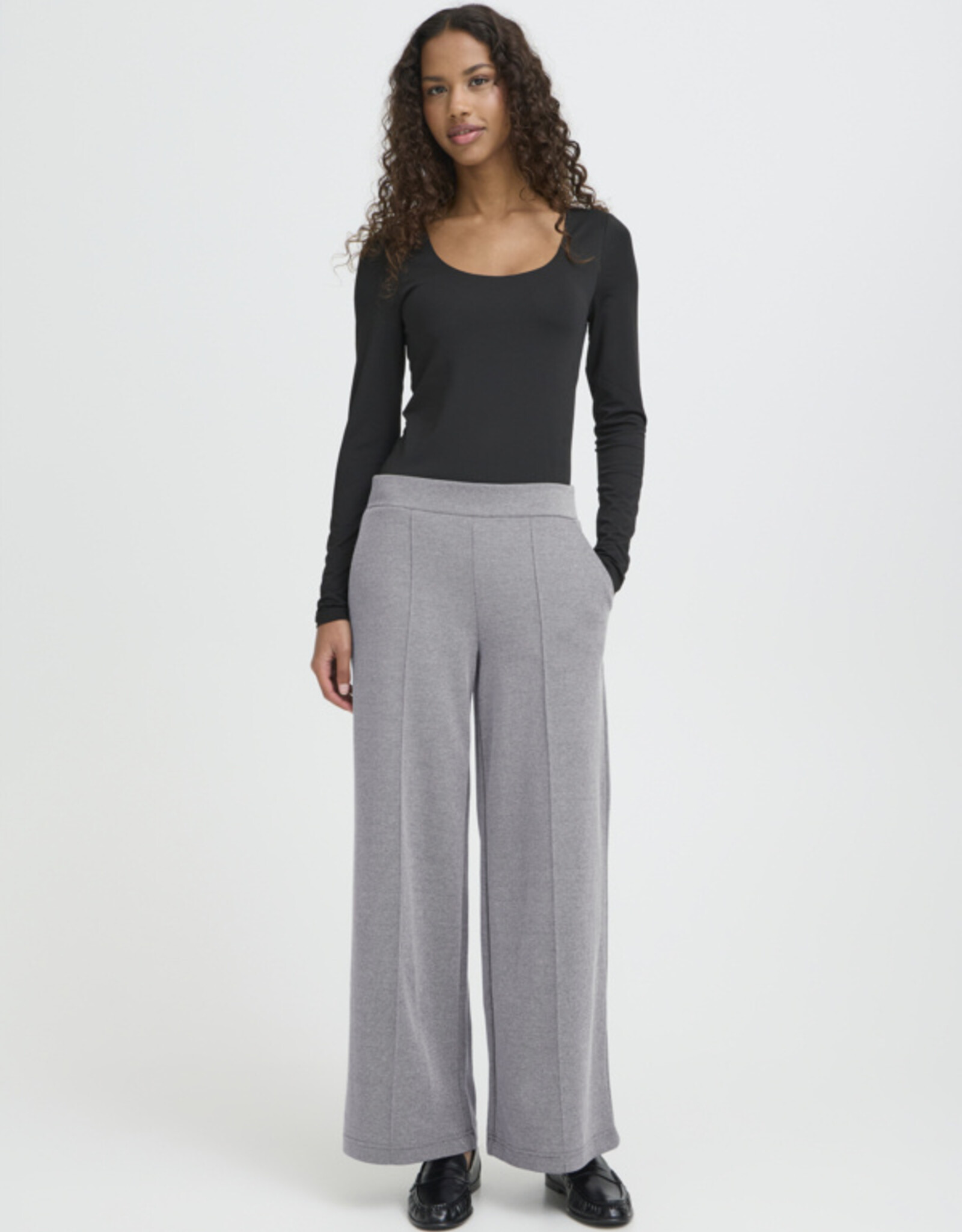 ICHI Ichi- Ihkate Piqué Pa3  Pantalon SS26