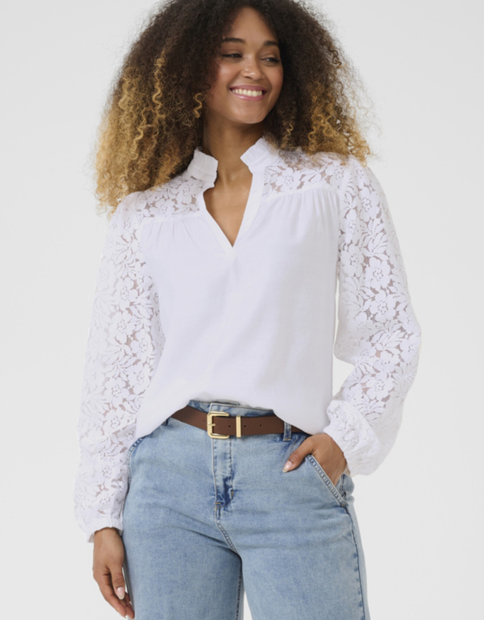 Cream Cream - CRLiselin Lace Blouse SS26