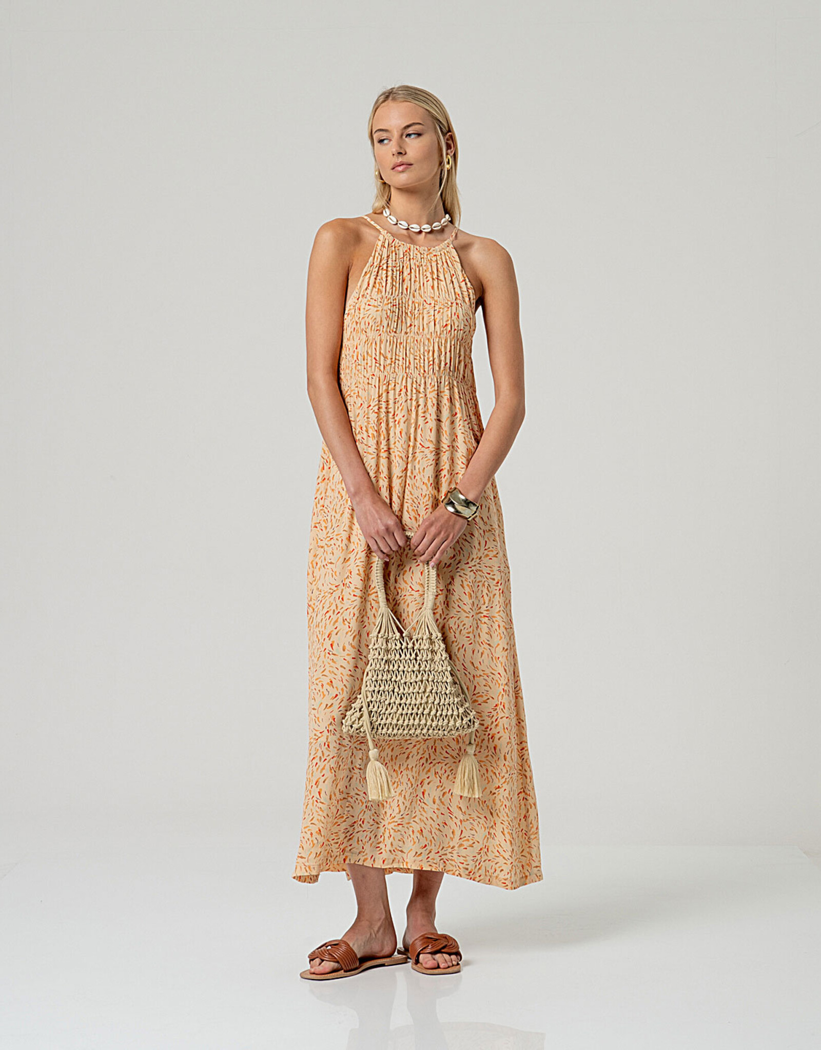 Surkana Surkana - 526KILA721 Long Strap Dress with Ruching SS26