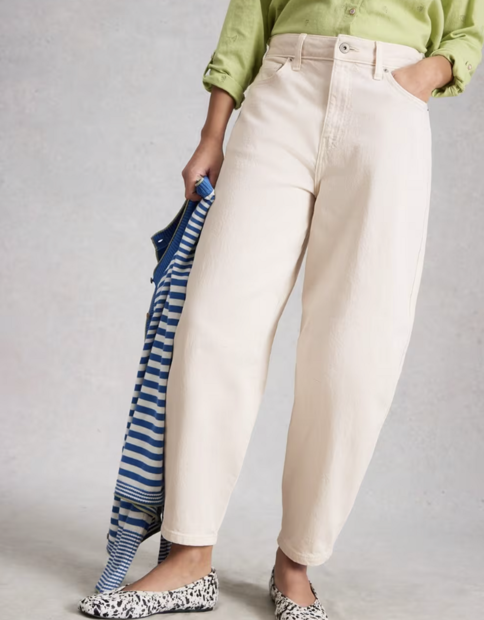 White Stuff White Stuff- 444939 Natural Aubrey barrel leg SS26