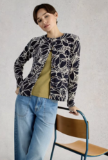 White Stuff White Stuff- 444986 Lulu print Cardi Navy Multi SS26