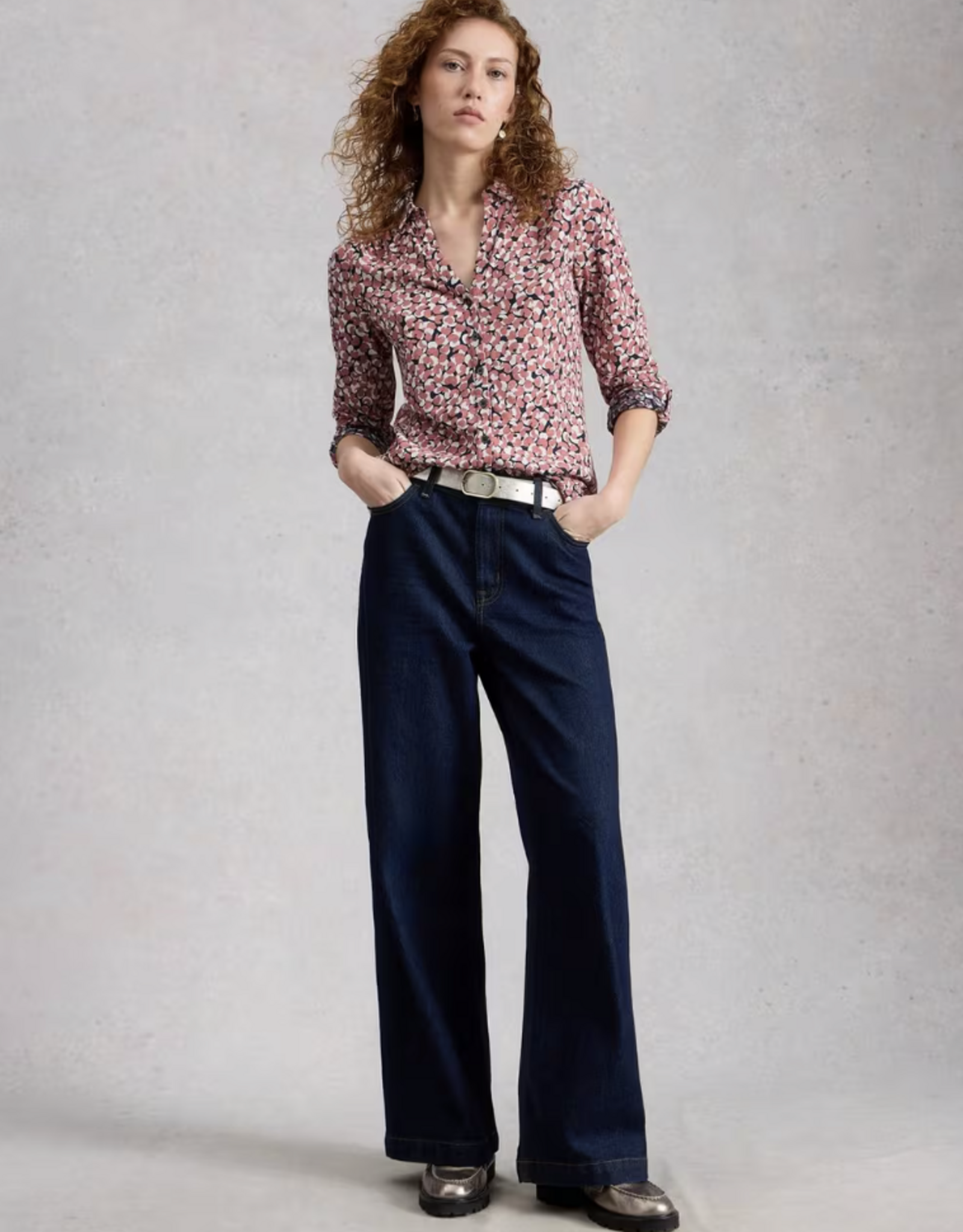 White Stuff White Stuff - 445494 Annie Jersey Shirt Pink print SS26