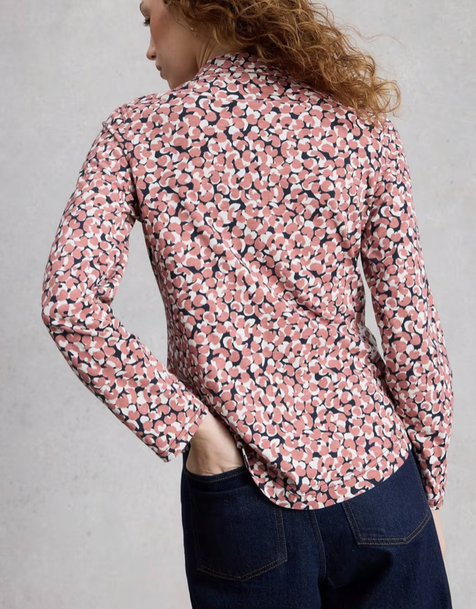 White Stuff White Stuff - 445494 Annie Jersey Shirt Pink print SS26