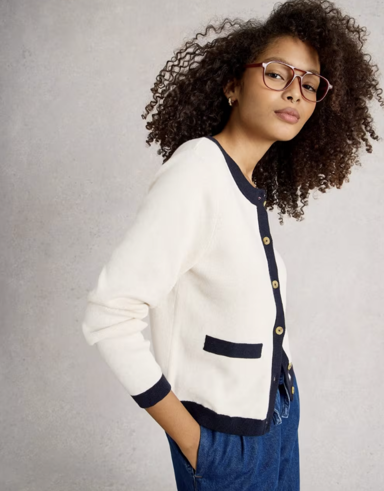 White Stuff White Stuff- 444078 Charlotte Cardi SS26