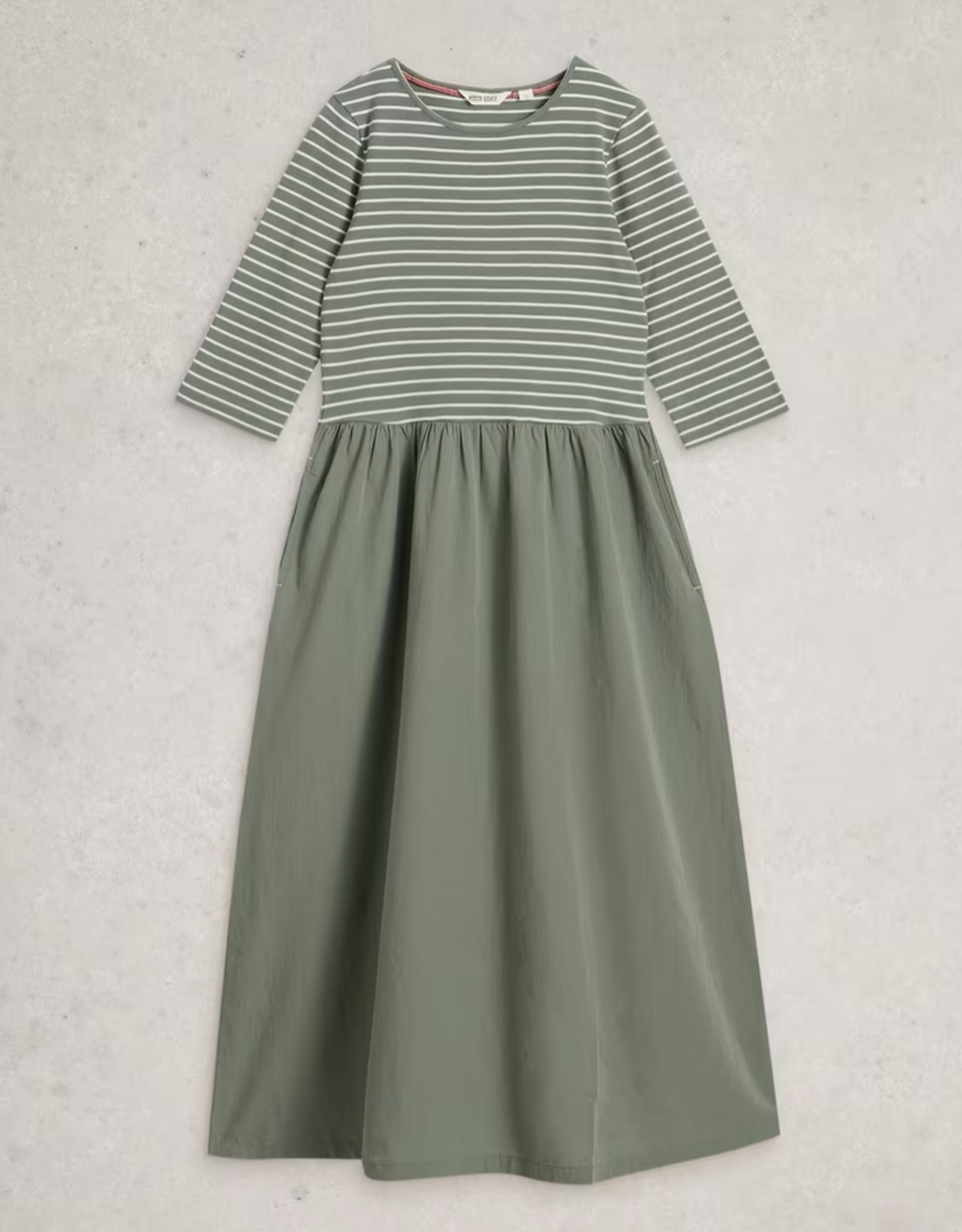 White Stuff White Stuff- 445239 Shay Jersey mix dress SS26