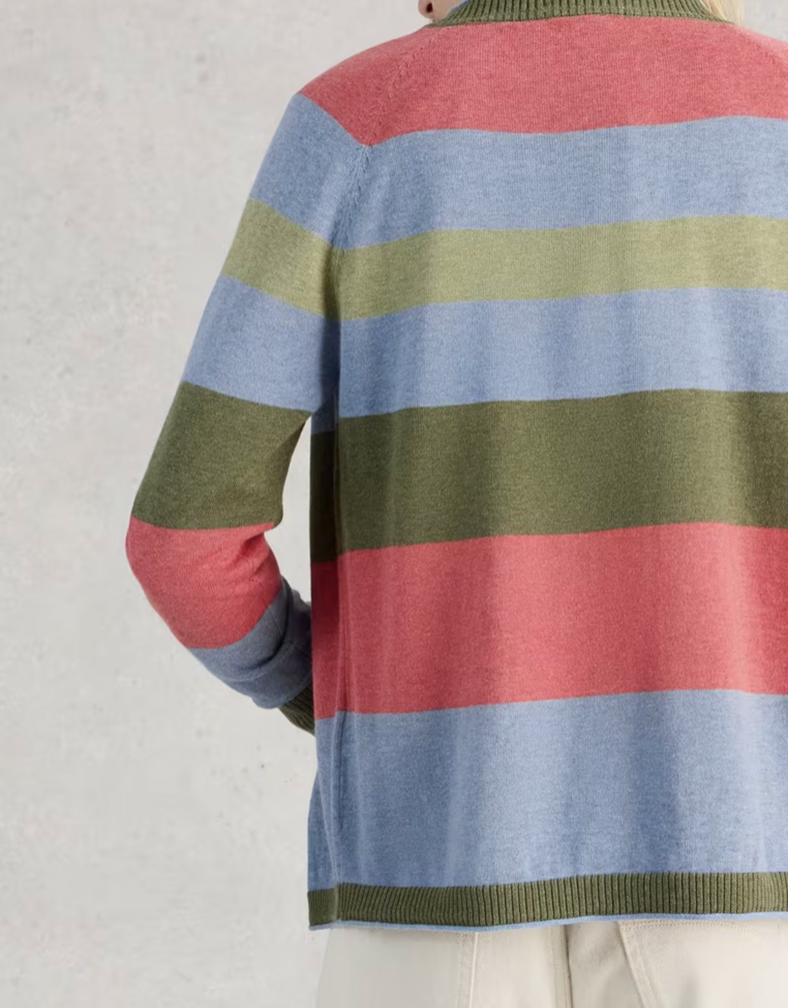 White Stuff White Stuff -445400 Lulu Stripe Cardigan green multi SS26