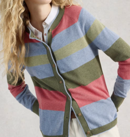 White Stuff White Stuff -445400 Lulu Stripe Cardigan green multi SS26