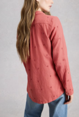 White Stuff White Stuff- 445245 Sophie organic coton chemise Mid Rose SS26