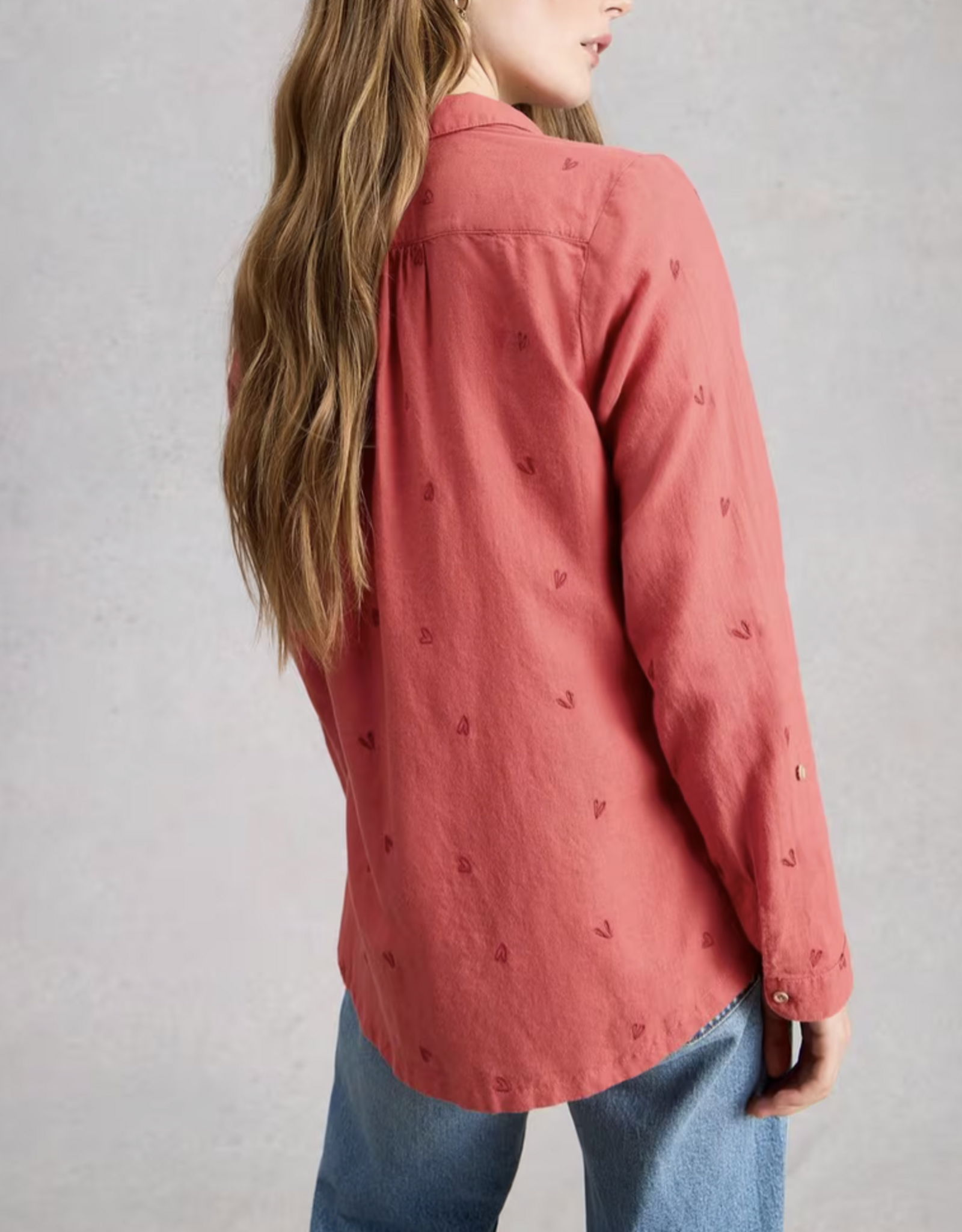 White Stuff White Stuff- 445245 Sophie organic cotton shirt Mid Pink SS26