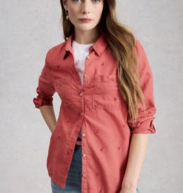 White Stuff White Stuff- 445245 Sophie organic coton chemise Mid Pink SS26