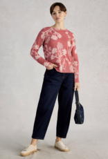 White Stuff White Stuff- 445391 Olive Chandail Rose imprimé SS26