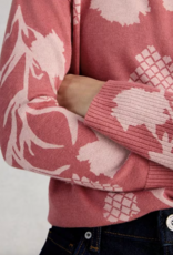White Stuff White Stuff- 445391 Olive print sweater Pink SS26