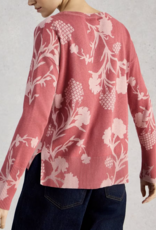 White Stuff White Stuff- 445391 Olive Chandail Rose imprimé SS26