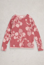 White Stuff White Stuff- 445391 Olive print sweater Pink SS26
