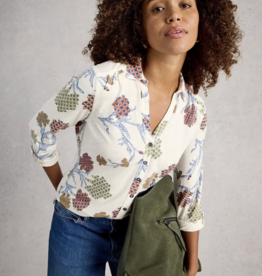 White Stuff White Stuff- 445494 Annie jersey chemise Ivory multi SS26