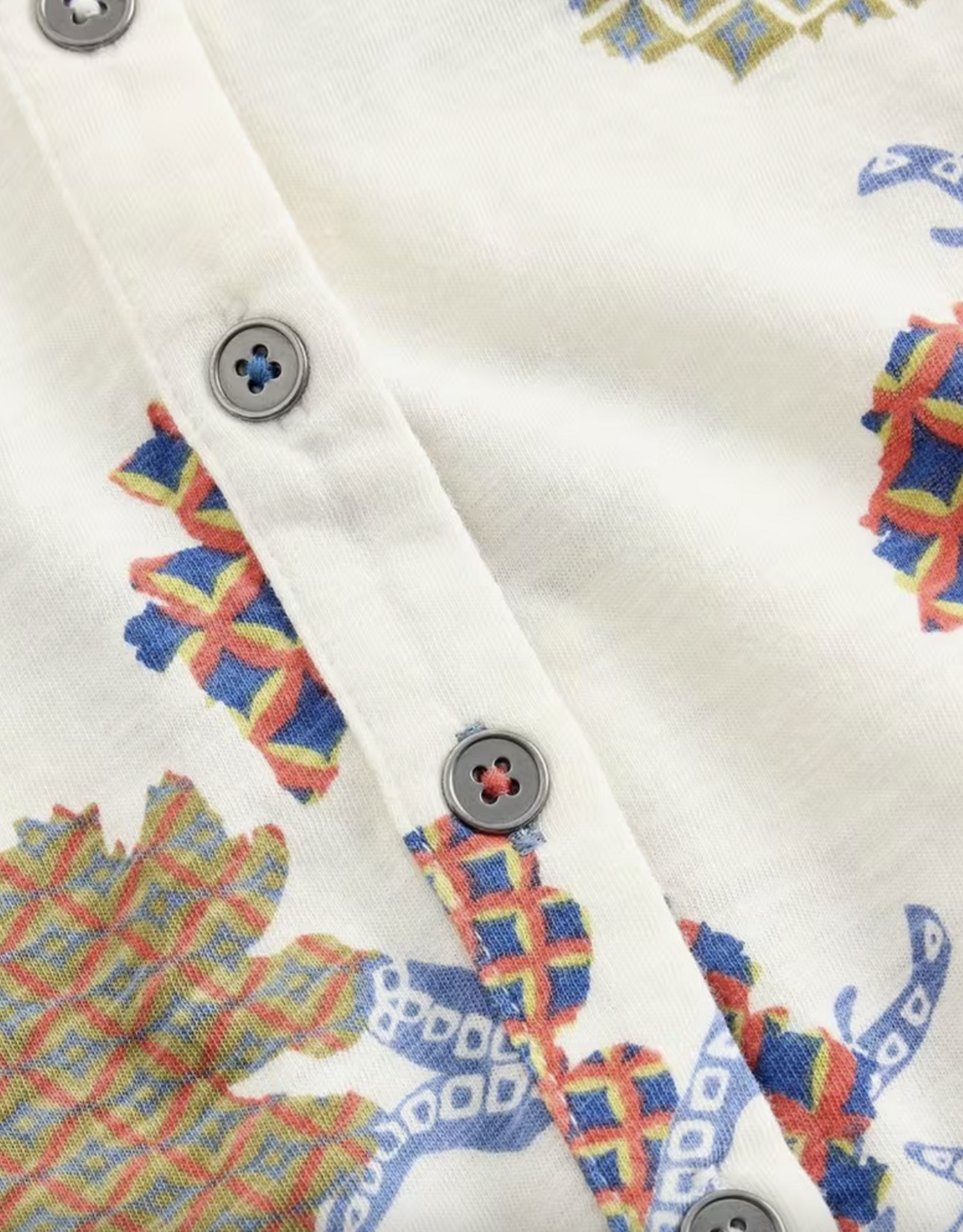 White Stuff White Stuff- 445494 Annie jersey shirt Ivory multi SS26