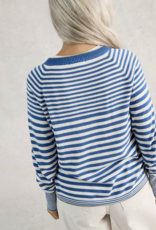 White Stuff White Stuff- 445400 Lulu Rayé Cardi Bleu Multi SS26