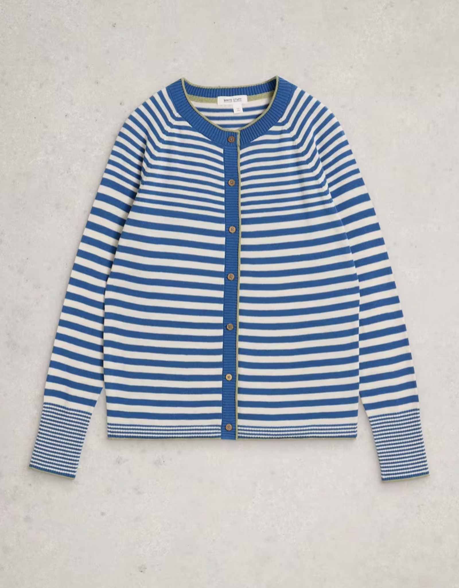 White Stuff White Stuff- 445400 Lulu Stripe Cardi Blue Multi SS26