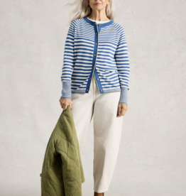 White Stuff White Stuff- 445400 Lulu Rayé Cardi Bleu Multi SS26