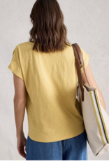 White Stuff White Stuff- 445540 Rachel Ruched Tee Lgt Yellow SS26
