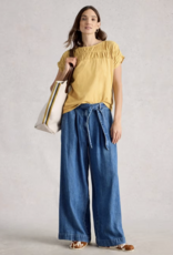 White Stuff White Stuff- 445540 Rachel Ruched Tee Lgt Yellow SS26