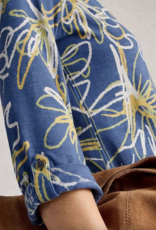 White Stuff White Stuff- 445365 Annie jersey shirt Blue print  SS26