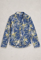 White Stuff White Stuff- 445365 Annie jersey chemisier bleu imprimé SS26