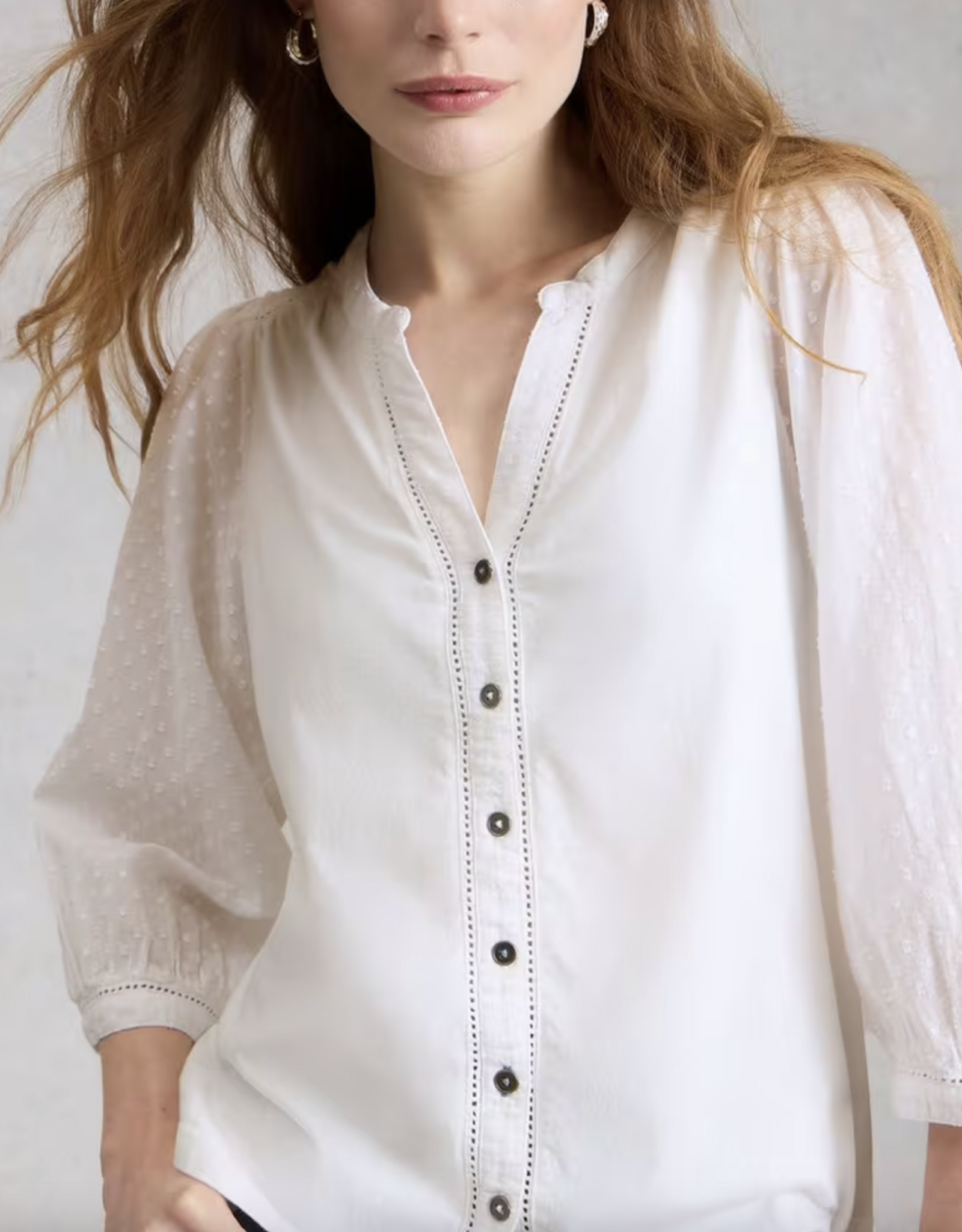 White Stuff White Stuff- 445358 Daisy Dobby Mix top (2 clrs ) SS26