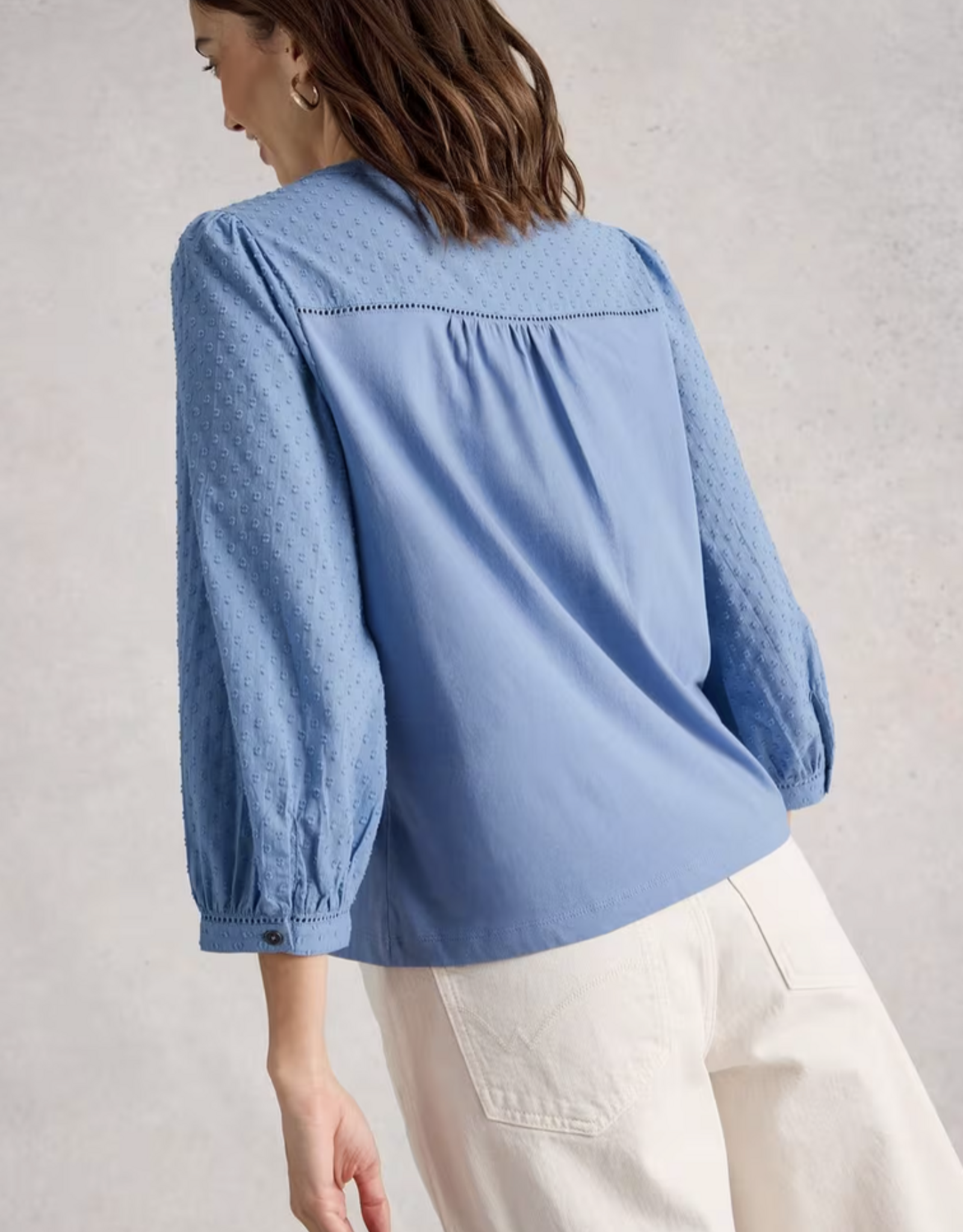 White Stuff White Stuff- 445358 Daisy Dobby Mix Haut (2 clrs ) SS26