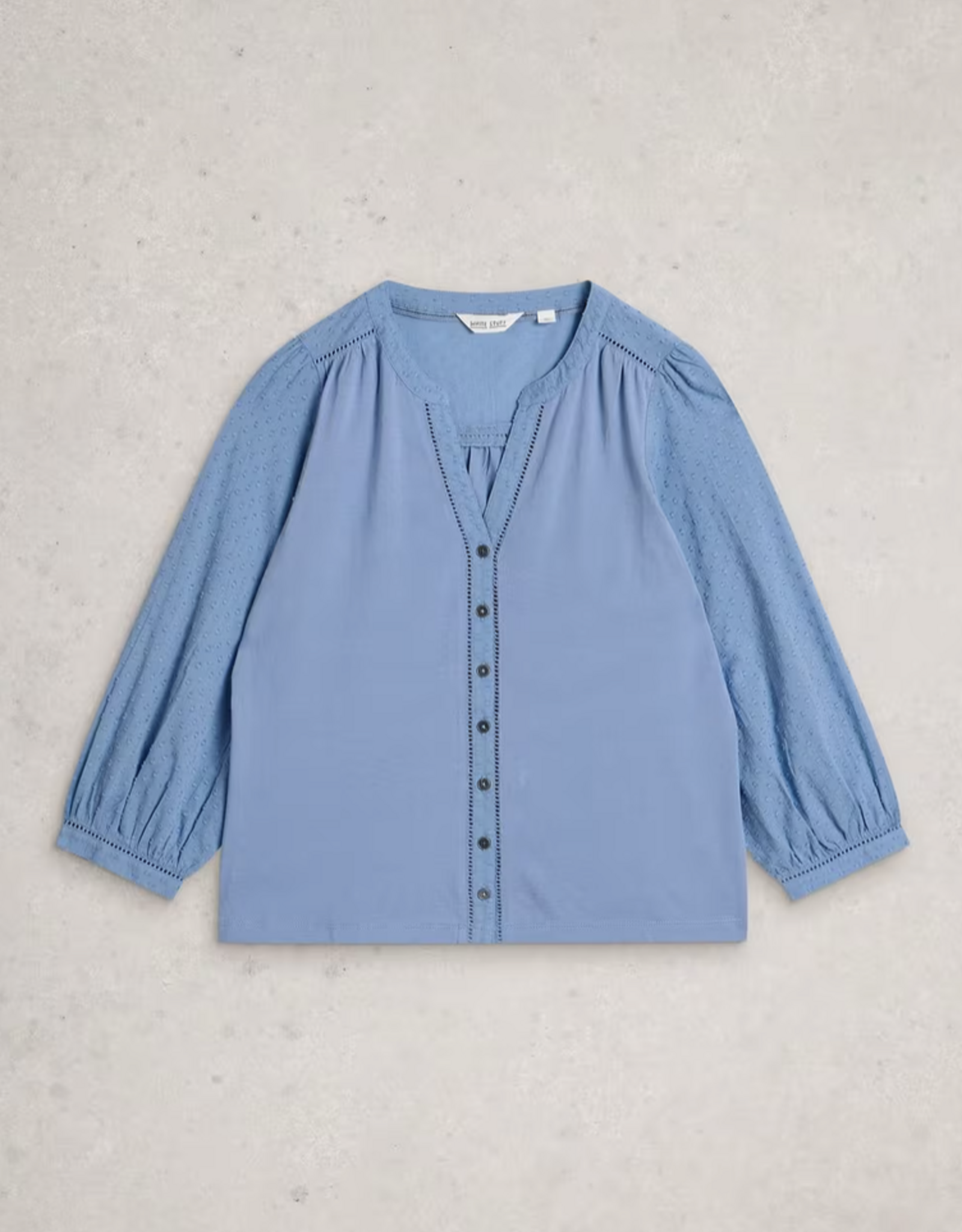 White Stuff White Stuff- 445358 Daisy Dobby Mix top (2 clrs ) SS26