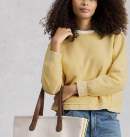 White Stuff White Stuff- 445541 Herringbone sweat LGT Yellow SS26