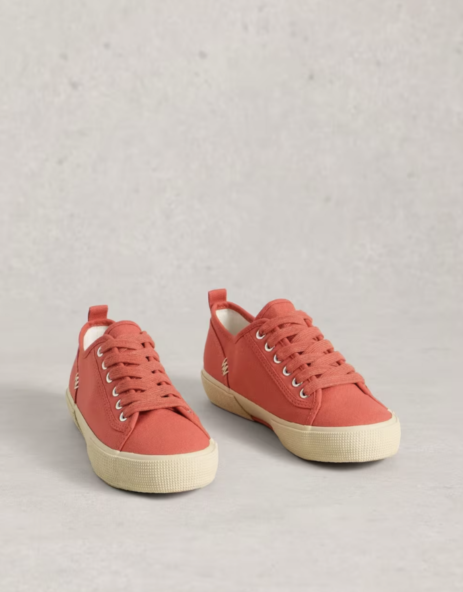 White Stuff White Stuff- 445069 Pippa canvas Lace up Trainer (2 clrs) SS26