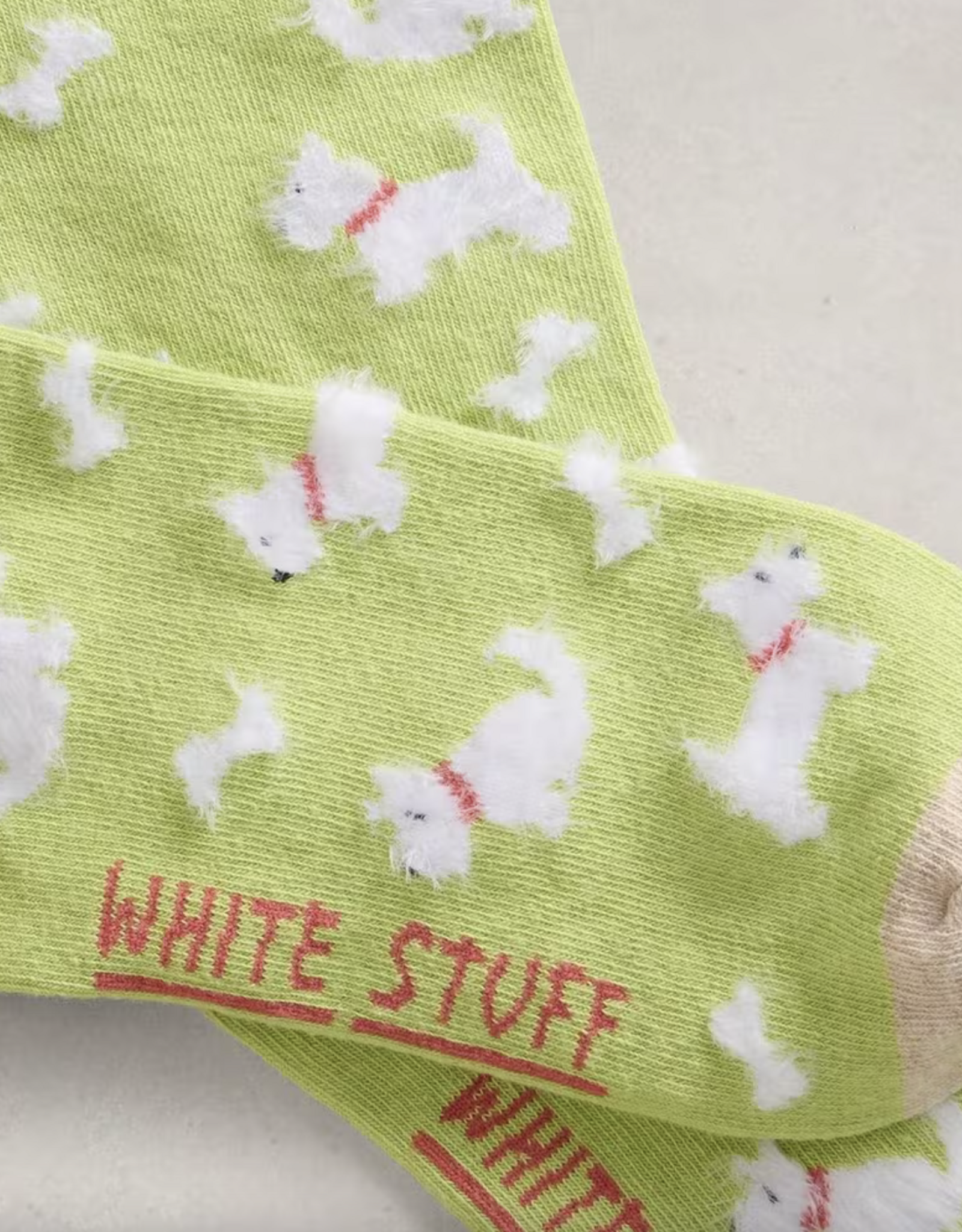 White Stuff White Stuff- 445177  Fluffy dog ankle bas SS26