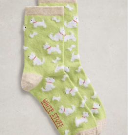 White Stuff White Stuff- 445177  Fluffy dog ankle sock SS26