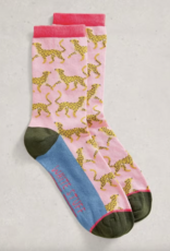 White Stuff White Stuff- 445149 Novelty Cheetah ankle  Bas SS26