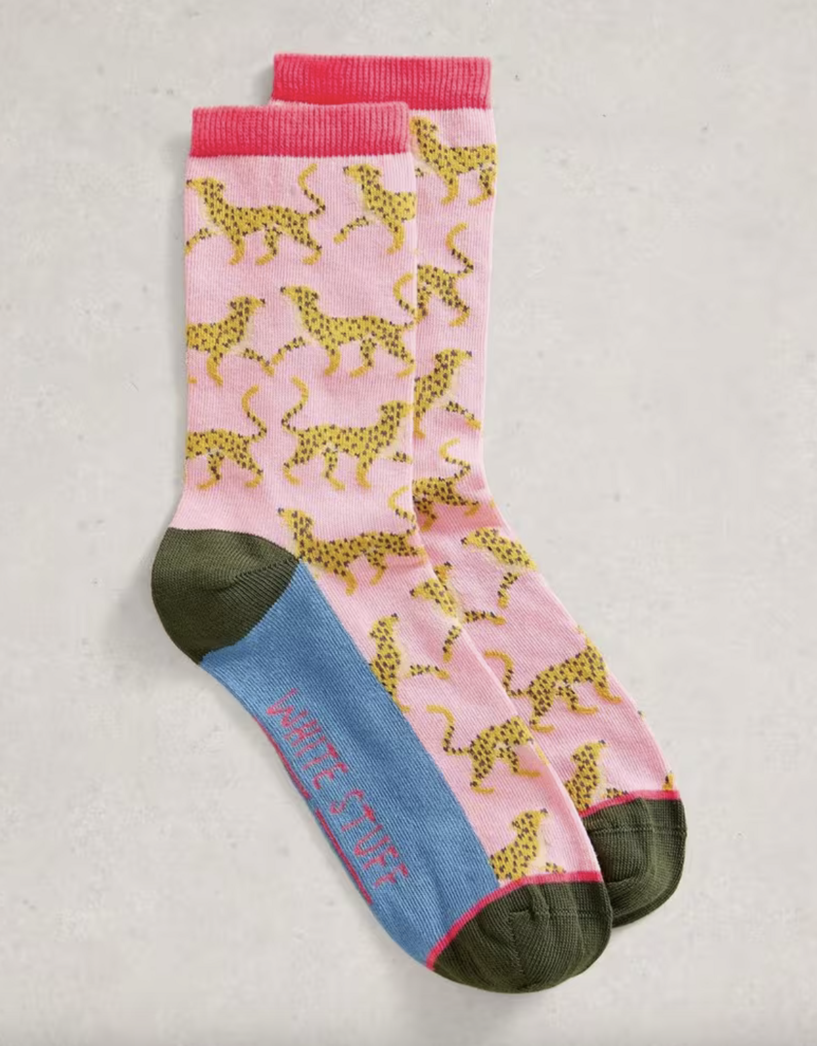 White Stuff White Stuff- 445149 Novelty Cheetah ankle  Bas SS26