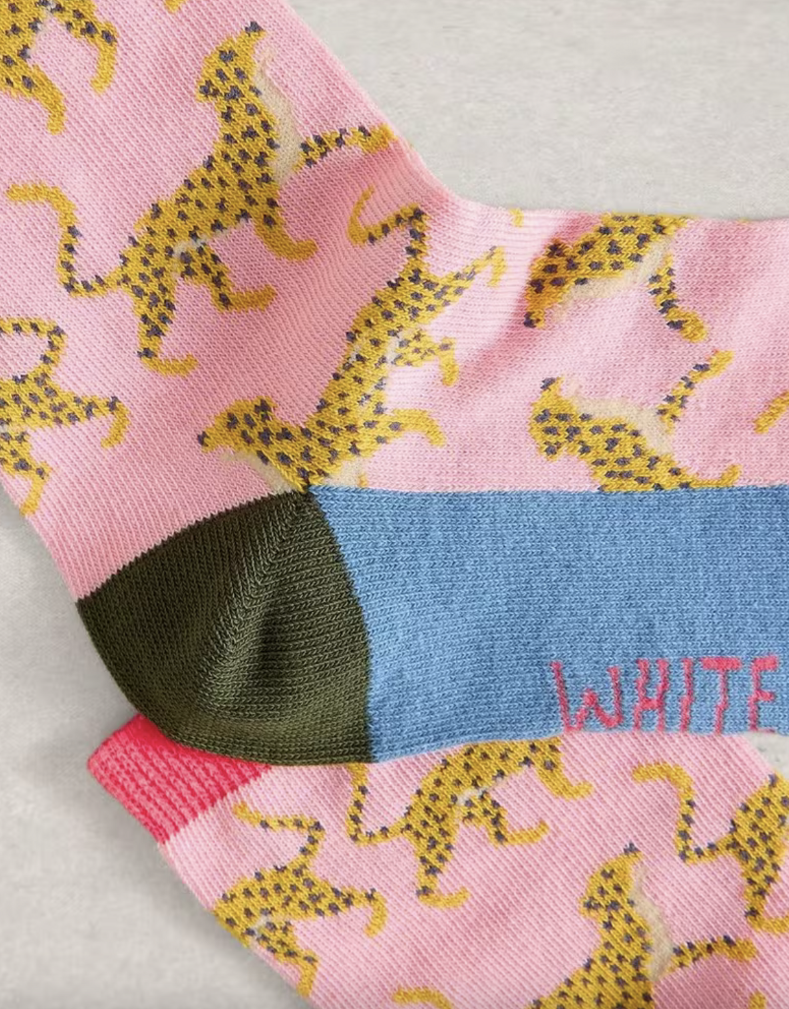 White Stuff White Stuff- 445149 Novelty Cheetah ankle  Bas SS26