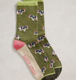White Stuff White Stuff- 445171 Novelty Cow sock SS26