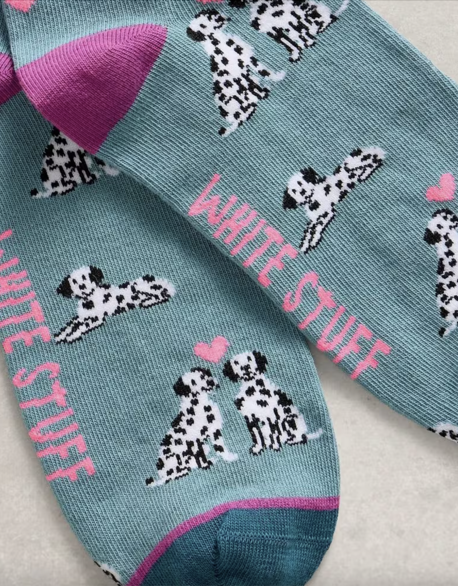 White Stuff White Stuff- 445150 Novelty Dalmation ankle bas SS26