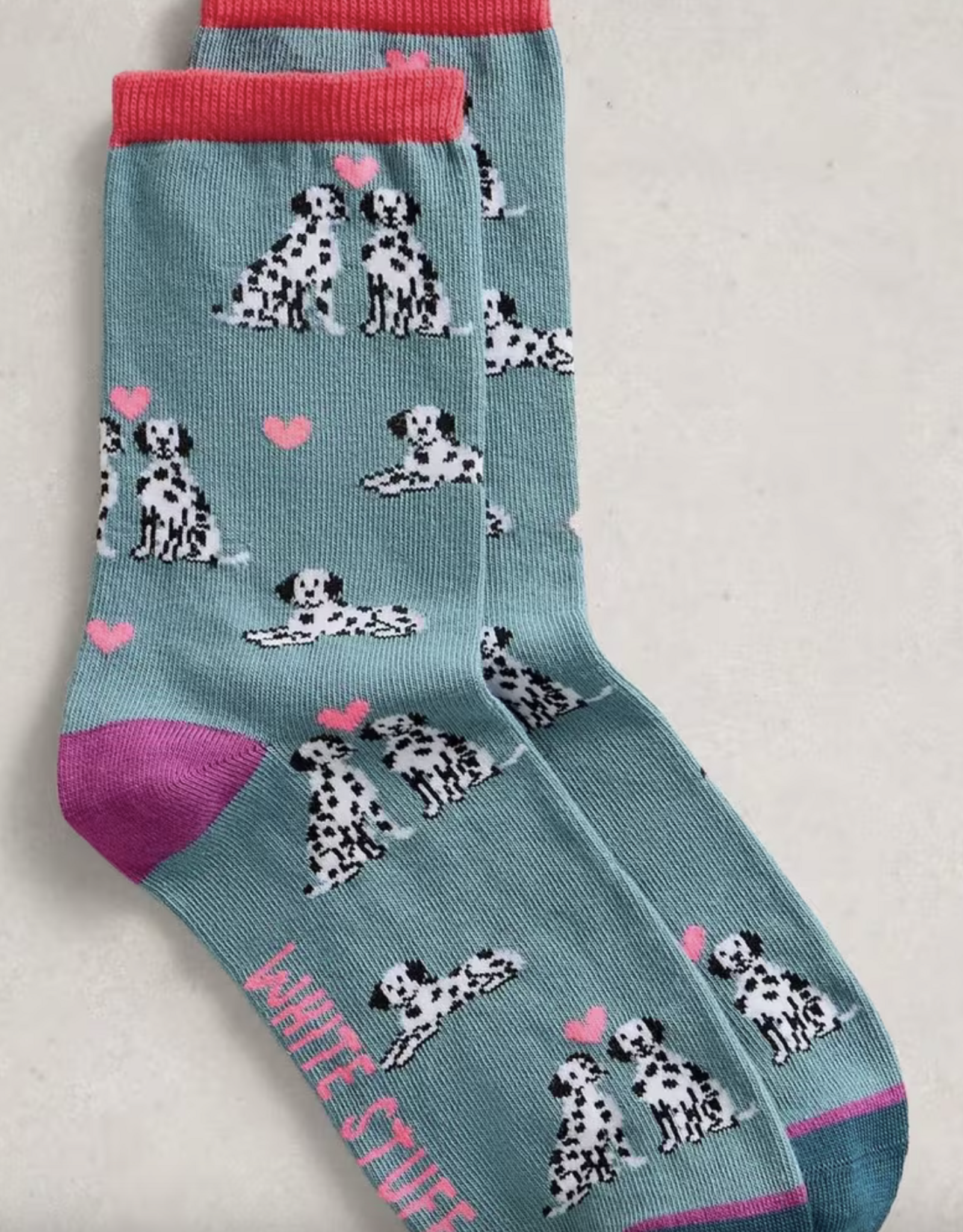 White Stuff White Stuff- 445150 Novelty Dalmation ankle bas SS26