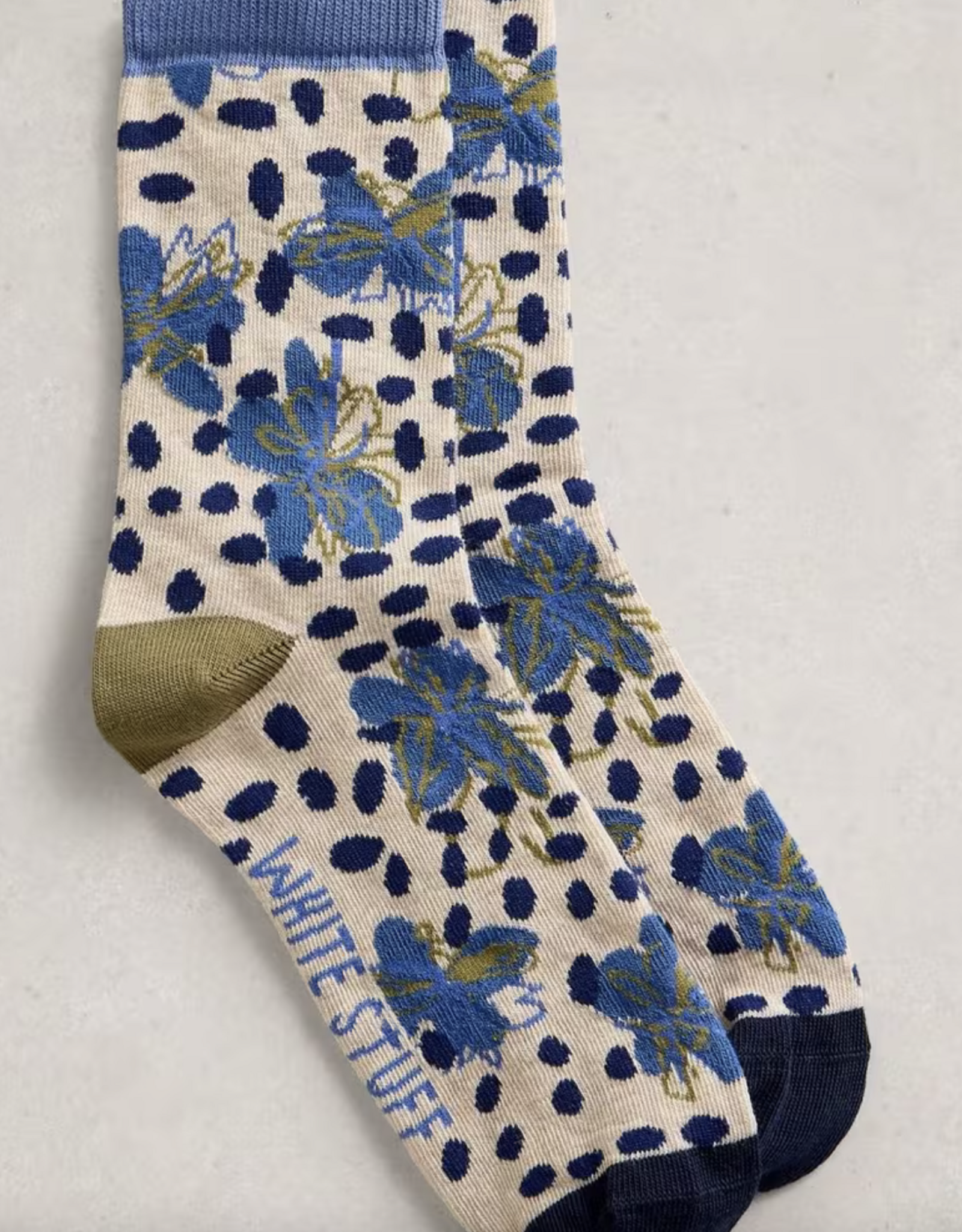 White Stuff White Stuff- 445164 Printed Floral sock SS26